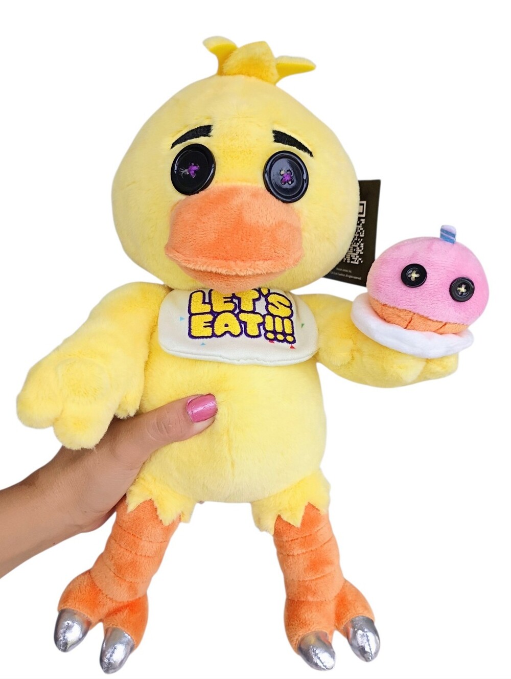 HEX x FNaF Chica Plush Parts & Service Magnetic Plush With Card • NWT
